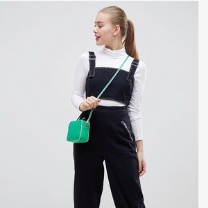 Asos Design overall with cutout & contrast stitch